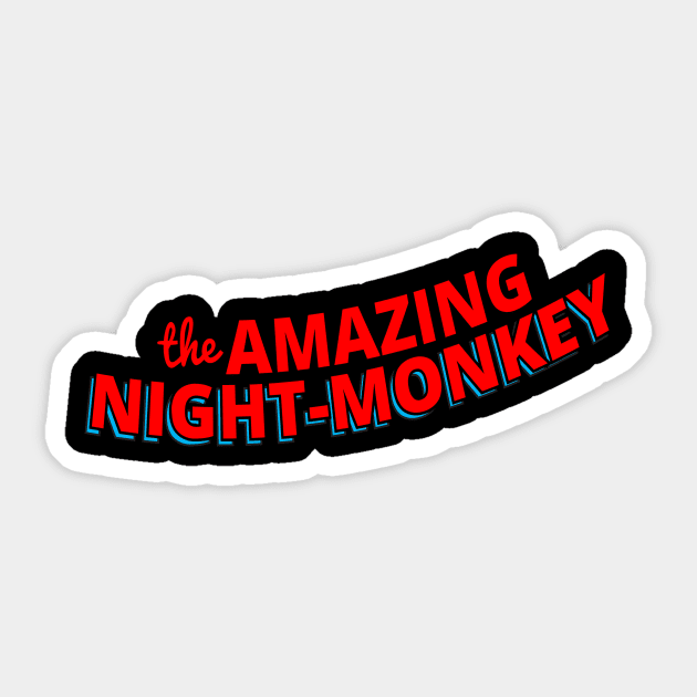 The Amazing Night Monkey Sticker by winstongambro